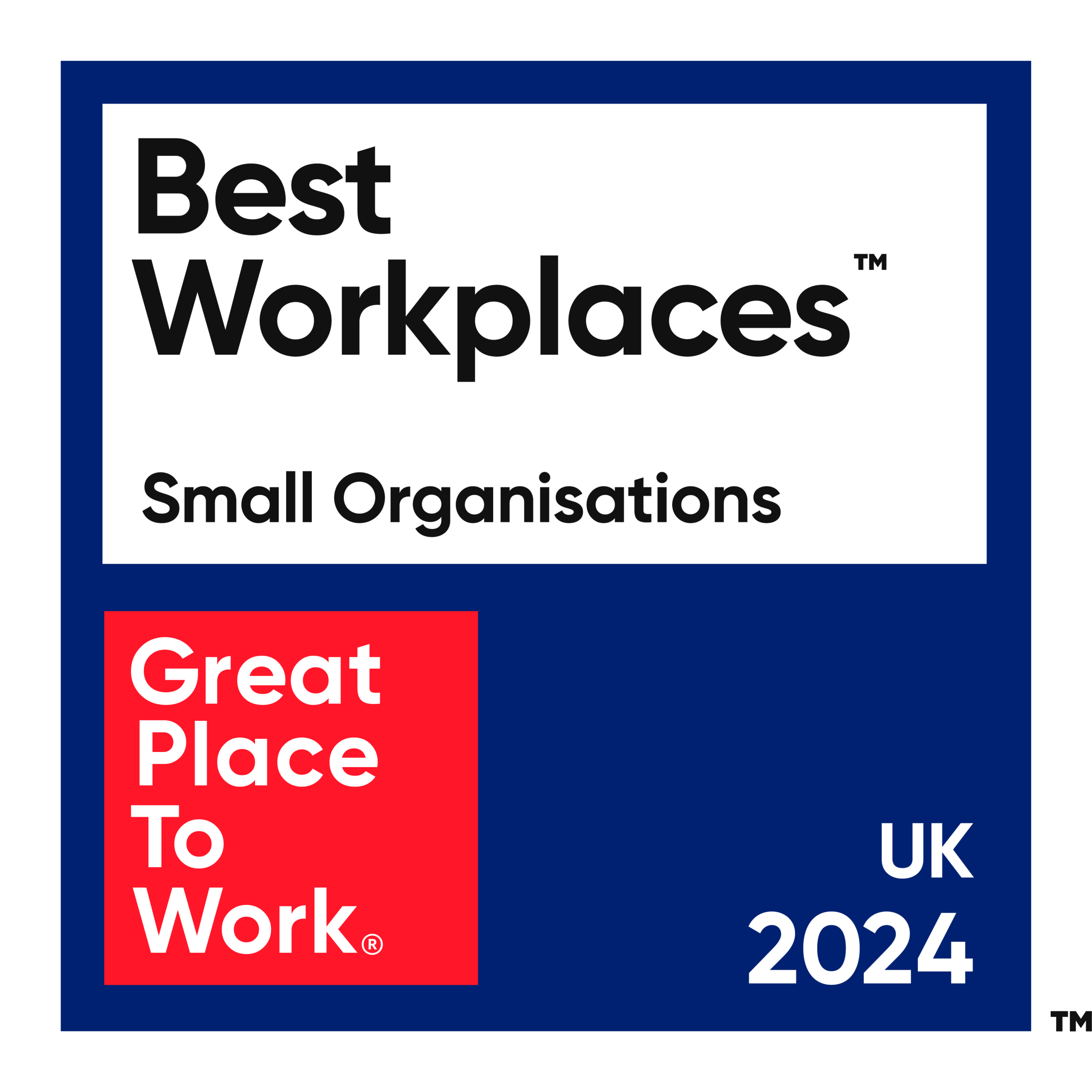 Great place to work award, small organisations